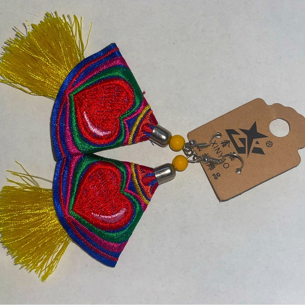 HANDMADE AUTHENTIC EARRINGS FROM NAYARIT, MEXICO